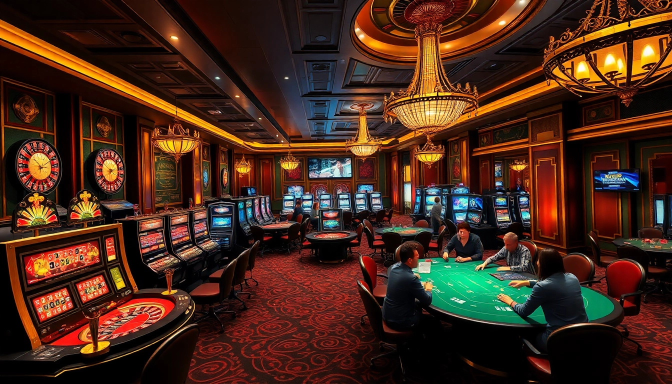 Experience the thrill of betting at https://789p.directory/ with an elegant casino showcasing roulette, slot machines, and poker tables.